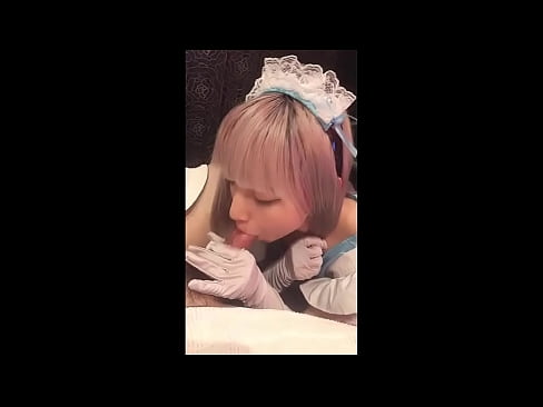 ❤️ Idol ya Kijapani [mayuka], vazi la msichana wa Kifaransa, sehemu ya 1, blowjob na kujipaka losheni Ponografia tu ❤